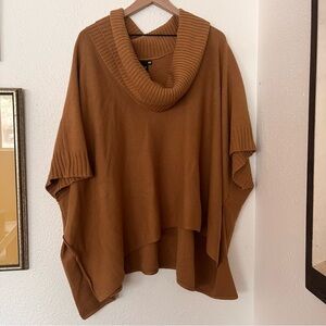 Cowl Neck Poncho Sweater